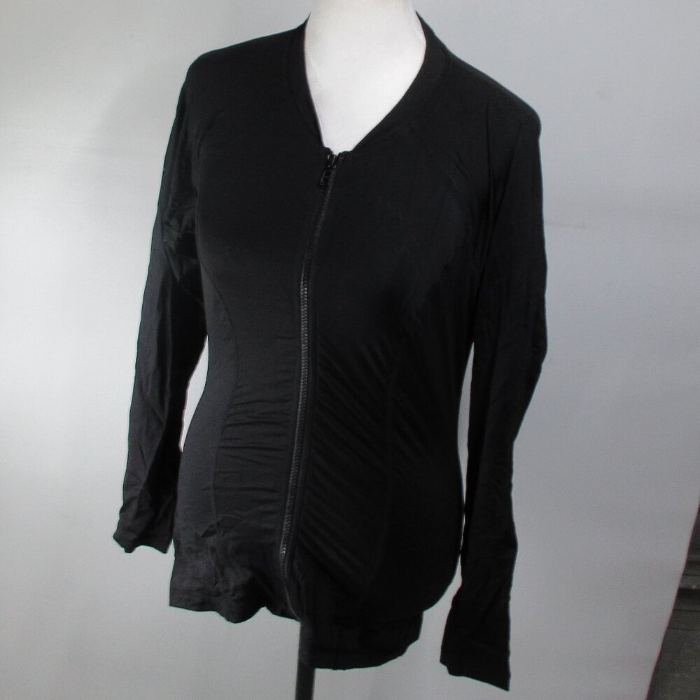 Sea Level Swim Australia Women's Black Full Zip Long Sleeve Top Size 6